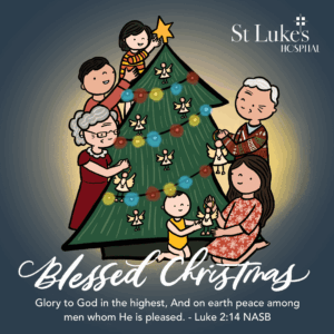 Kristen Kiong and St Luke's Hospital greeting card