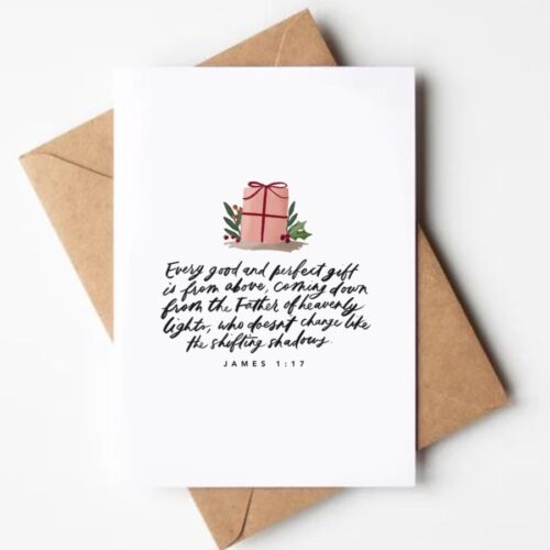 Every good gift Christmas card