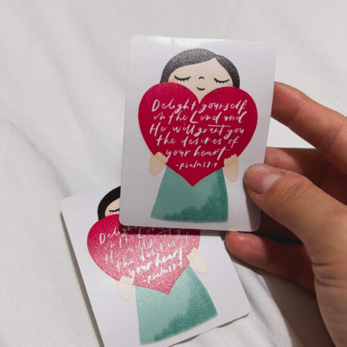 *New* Delight yourself in the Lord | Sticker