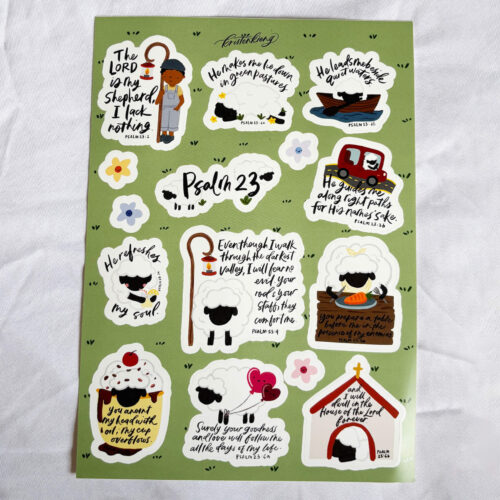 Psalm 23 | Sticker sheet