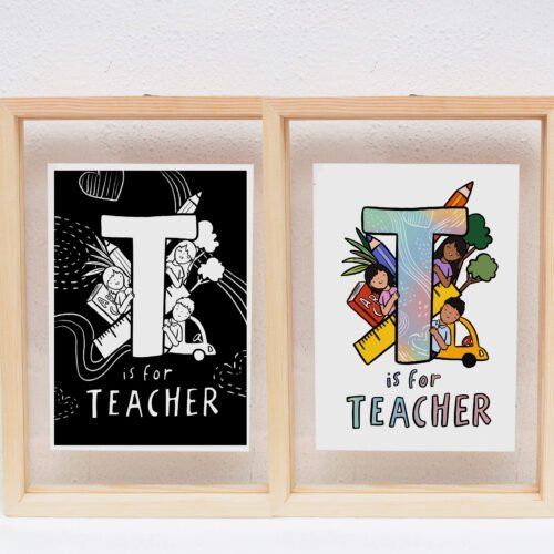 T is for Teacher | Poster